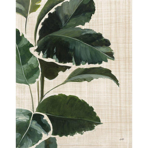 Tropical Study I Linen White Modern Wood Framed Art Print by Purinton, Julia