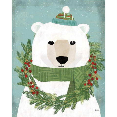 Holiday Likeness II Festive Black Modern Wood Framed Art Print by Charron, Veronique