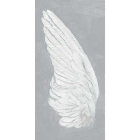 Wings II on Gray Gold Ornate Wood Framed Art Print with Double Matting by Wiens, James