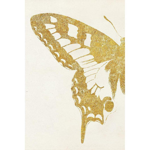 Butterfly Wings I White Modern Wood Framed Art Print by Wild Apple Portfolio