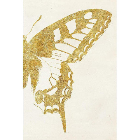 Butterfly Wings II Gold Ornate Wood Framed Art Print with Double Matting by Wild Apple Portfolio