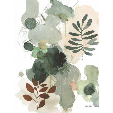 Sage Bliss I Black Modern Wood Framed Art Print by Horn, Laura