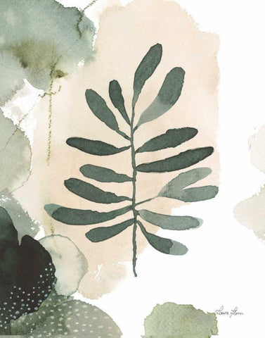 Sage Bliss III Black Ornate Wood Framed Art Print with Double Matting by Horn, Laura