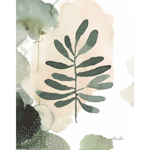 Sage Bliss III Black Modern Wood Framed Art Print by Horn, Laura