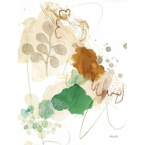 Nature Abstract I Gold Ornate Wood Framed Art Print with Double Matting by Horn, Laura