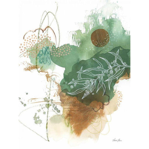 Nature Abstract II White Modern Wood Framed Art Print by Horn, Laura