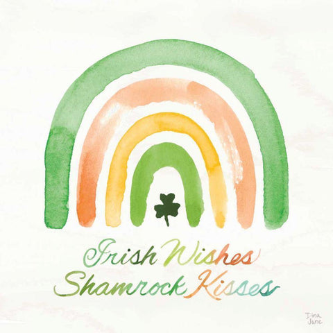 Lucky Charm III Black Modern Wood Framed Art Print with Double Matting by June, Dina