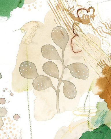 Nature Abstract I Detail Black Ornate Wood Framed Art Print with Double Matting by Horn, Laura