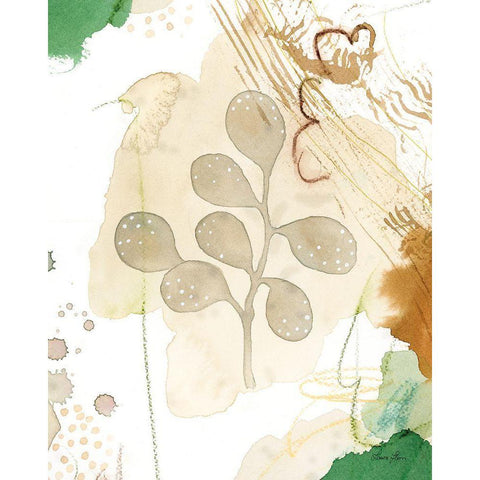 Nature Abstract I Detail Black Modern Wood Framed Art Print with Double Matting by Horn, Laura