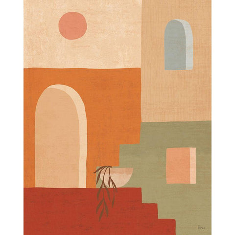 Simple Scenes I Black Modern Wood Framed Art Print by Charron, Veronique