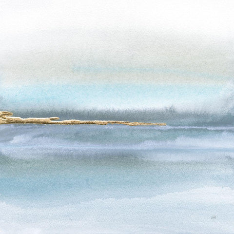 Blue Earth II Gold Ornate Wood Framed Art Print with Double Matting by Paschke, Chris