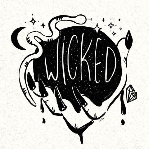 Witches Potion I White Modern Wood Framed Art Print by York, Leah