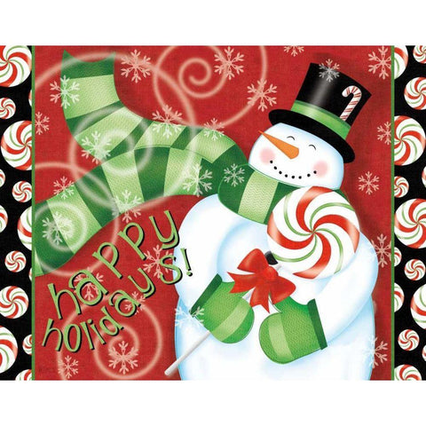 Sweet Holidays II Black Modern Wood Framed Art Print with Double Matting by Charron, Veronique