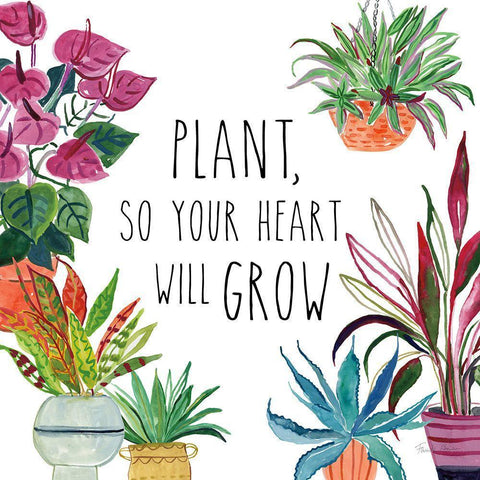 Tropical Home II Black Modern Wood Framed Art Print by Zaman, Farida