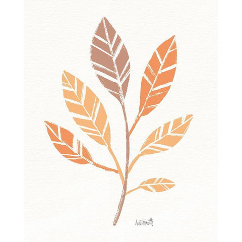 Botanical Sketches III Spice Black Modern Wood Framed Art Print with Double Matting by Tavoletti, Anne