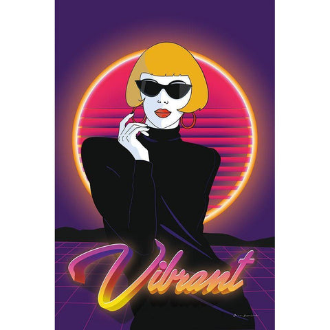 So Eighties I White Modern Wood Framed Art Print by Escalante, Omar