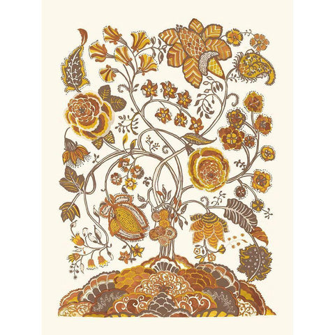 Authentic Bouquet Gold Ornate Wood Framed Art Print with Double Matting by Wild Apple Portfolio