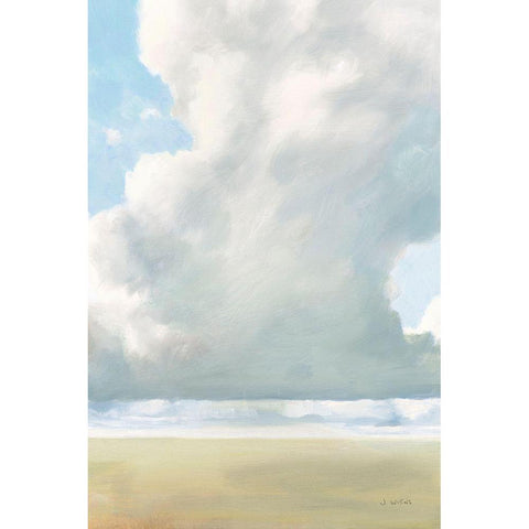 Cloudy Skies Black Modern Wood Framed Art Print with Double Matting by Wiens, James
