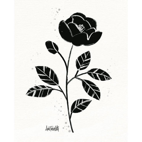 Bold Blooms II Black Modern Wood Framed Art Print by Tavoletti, Anne