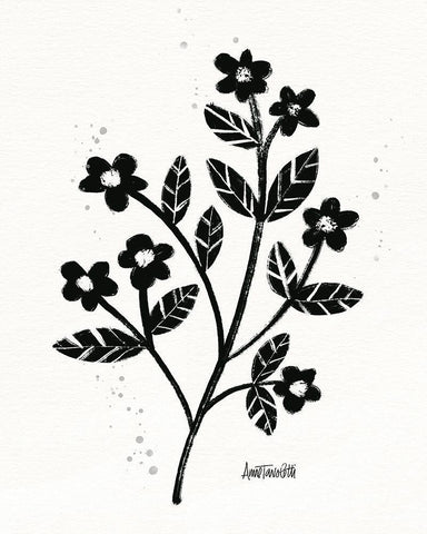 Bold Blooms III Black Ornate Wood Framed Art Print with Double Matting by Tavoletti, Anne