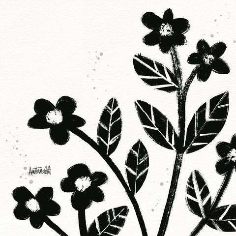 Bold Blooms VII Black Ornate Wood Framed Art Print with Double Matting by Tavoletti, Anne