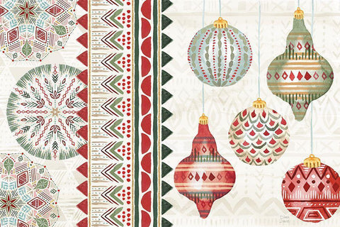 Winter Moment I Black Ornate Wood Framed Art Print with Double Matting by June, Dina