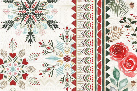 Winter Moment II White Modern Wood Framed Art Print with Double Matting by June, Dina