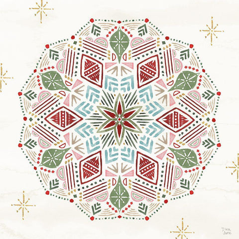 Winter Moment IX White Modern Wood Framed Art Print with Double Matting by June, Dina