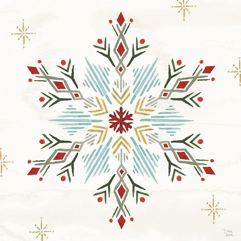 Winter Moment XII White Modern Wood Framed Art Print with Double Matting by June, Dina