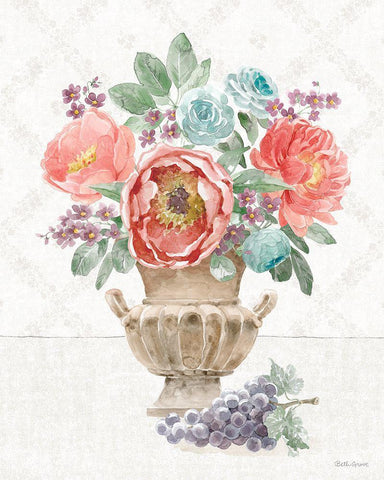 Timeless Romance II Black Ornate Wood Framed Art Print with Double Matting by Grove, Beth