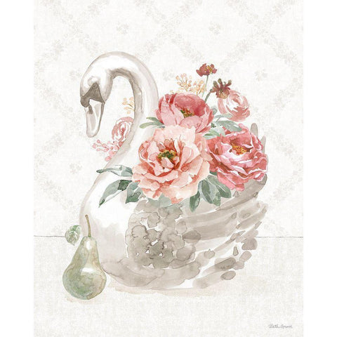 Timeless Romance IV White Modern Wood Framed Art Print by Grove, Beth