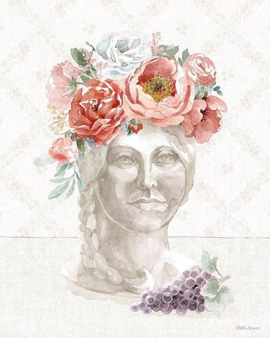 Timeless Romance V Black Ornate Wood Framed Art Print with Double Matting by Grove, Beth