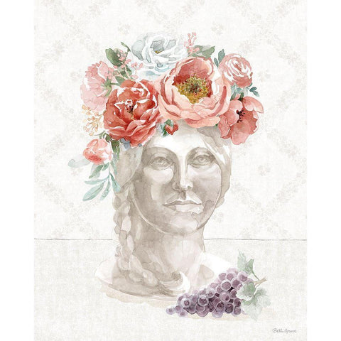 Timeless Romance V Black Modern Wood Framed Art Print with Double Matting by Grove, Beth