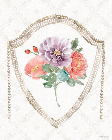 Timeless Romance VI White Modern Wood Framed Art Print with Double Matting by Grove, Beth