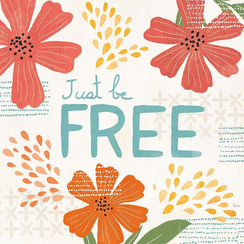 Mod Floral IV Black Ornate Wood Framed Art Print with Double Matting by Charron, Veronique