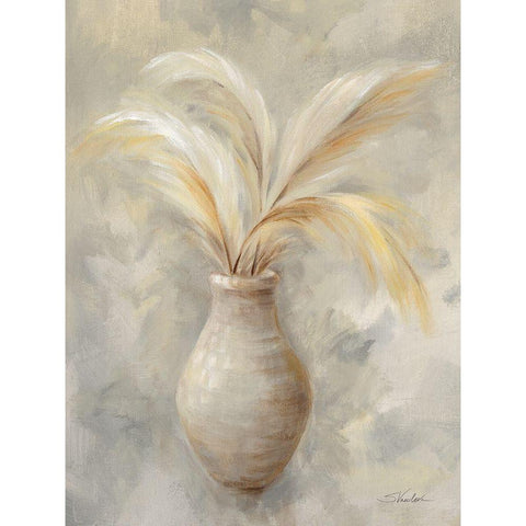 Vase of Grasses I Gold Ornate Wood Framed Art Print with Double Matting by Vassileva, Silvia