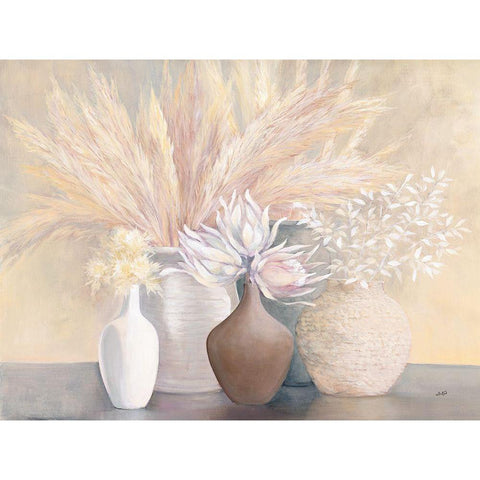 Gentle Still Life White Modern Wood Framed Art Print by Purinton, Julia