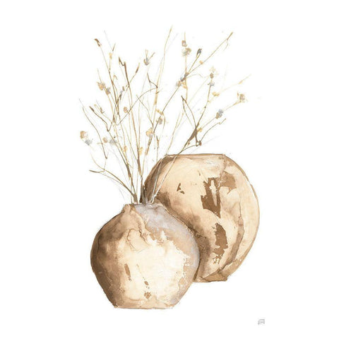 Vase Branch White Modern Wood Framed Art Print by Paschke, Chris