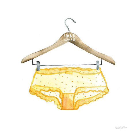 Hand Wash II Black Ornate Wood Framed Art Print with Double Matting by Charro, Mercedes Lopez