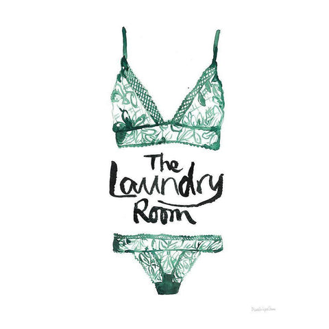 Lingerie Laundry II Gold Ornate Wood Framed Art Print with Double Matting by Charro, Mercedes Lopez