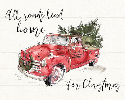 Soft Season All Roads White Modern Wood Framed Art Print with Double Matting by Tavoletti, Anne