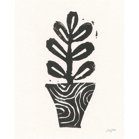 Planted VII Black Modern Wood Framed Art Print by Prahl, Courtney