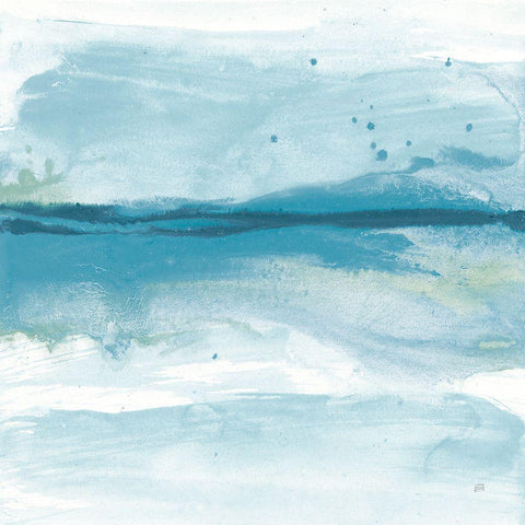 Reactions II Bright Black Modern Wood Framed Art Print with Double Matting by Paschke, Chris