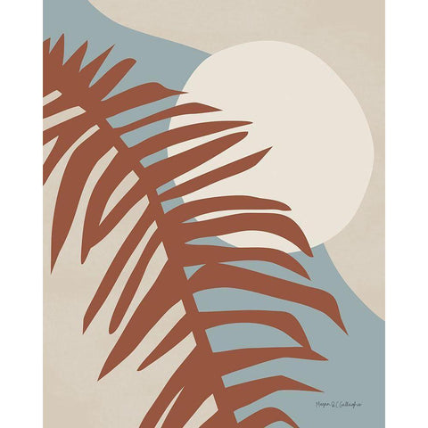 Traveler Palm Light Black Modern Wood Framed Art Print with Double Matting by Gallagher, Megan