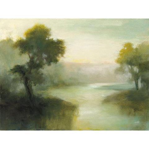 Reflected Sky Black Modern Wood Framed Art Print with Double Matting by Purinton, Julia