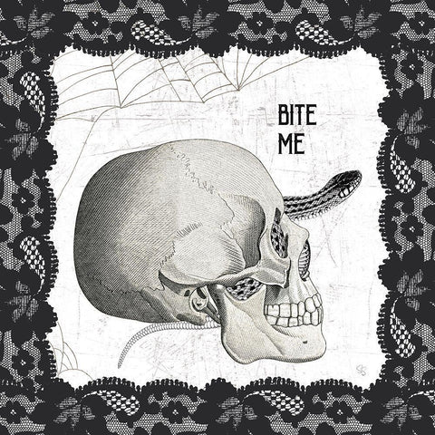 Arsenic and Anatomy V Black Ornate Wood Framed Art Print with Double Matting by Schlabach, Sue