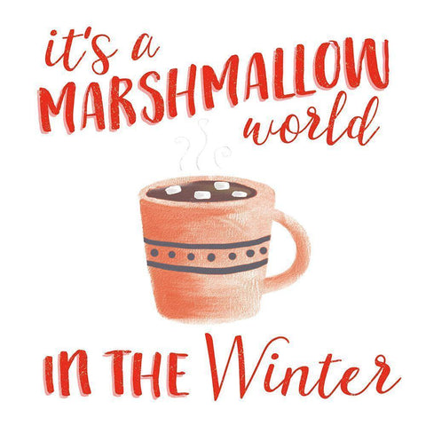 Cozy Winter VII Red Black Modern Wood Framed Art Print by Marshall, Laura