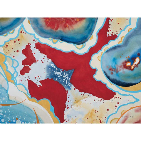 Agate I White Modern Wood Framed Art Print by Gallagher, Megan