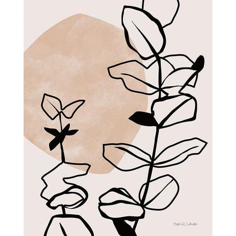 Zen Eucalyptus I Black Modern Wood Framed Art Print with Double Matting by Gallagher, Megan