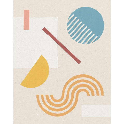 Shapely Serenity II Gold Ornate Wood Framed Art Print with Double Matting by Hershey, Moira